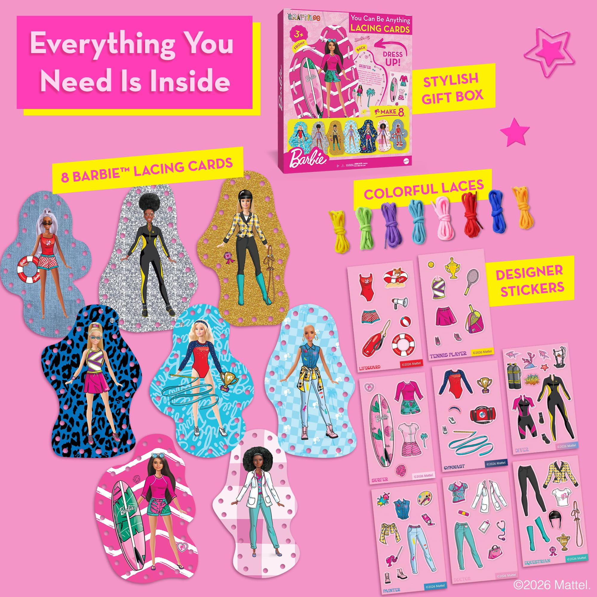 Barbie Lacing Cards – Everything Included