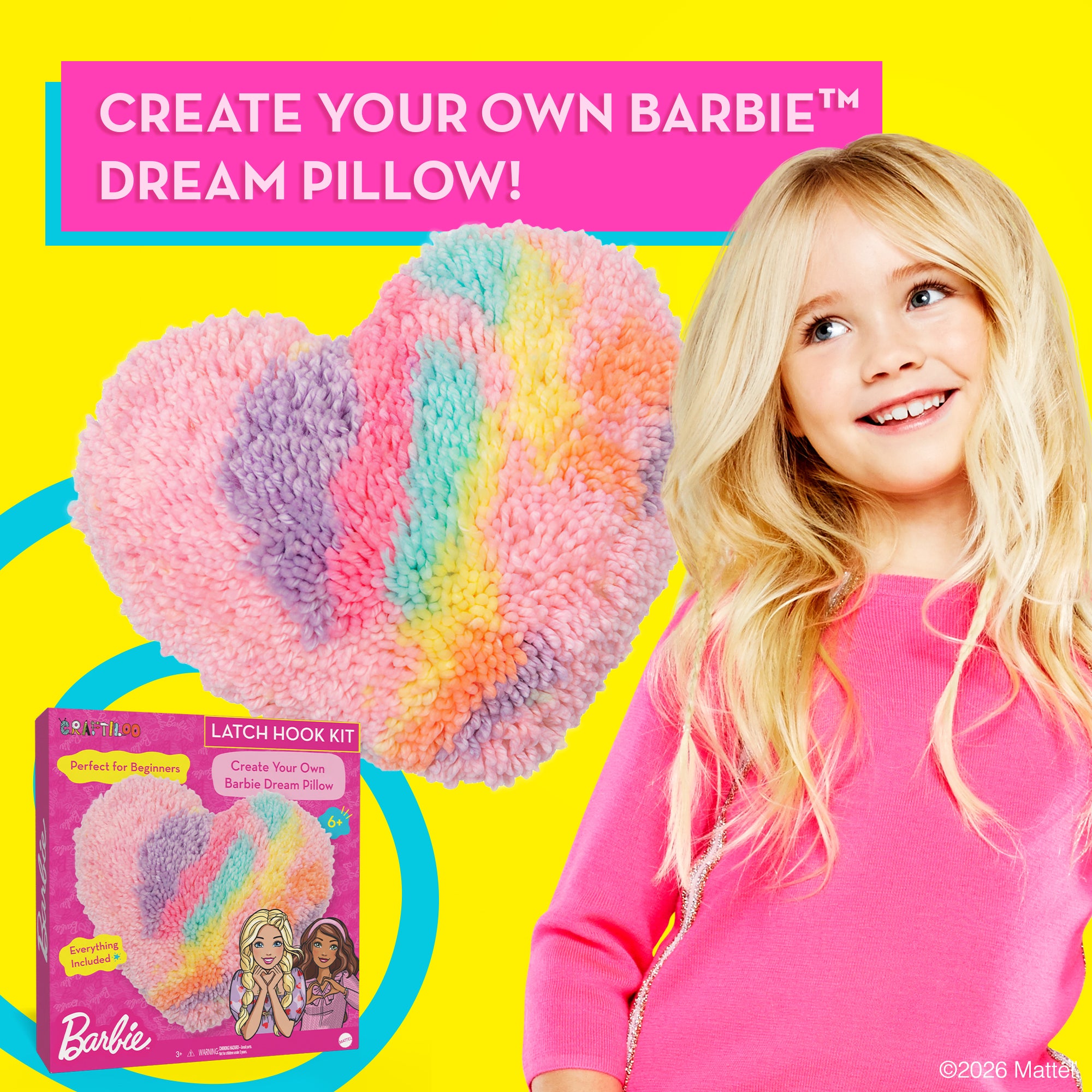 Barbie Latch Hook Kit Detail