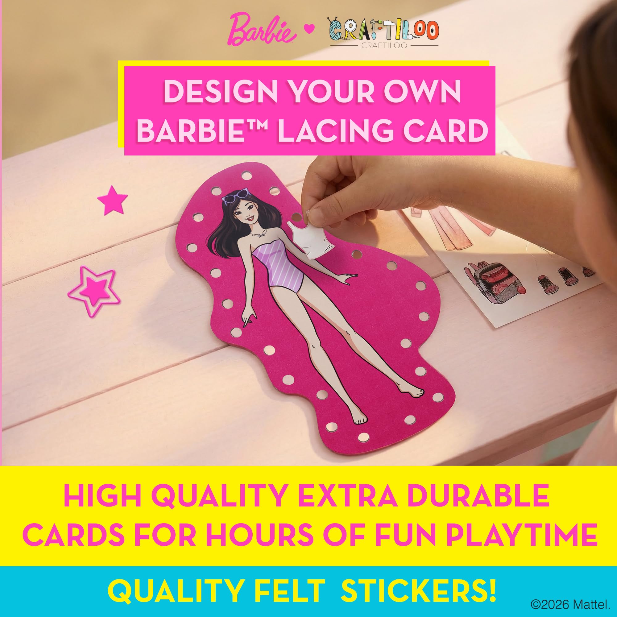 Barbie Illustrated Lacing Cards – Detail