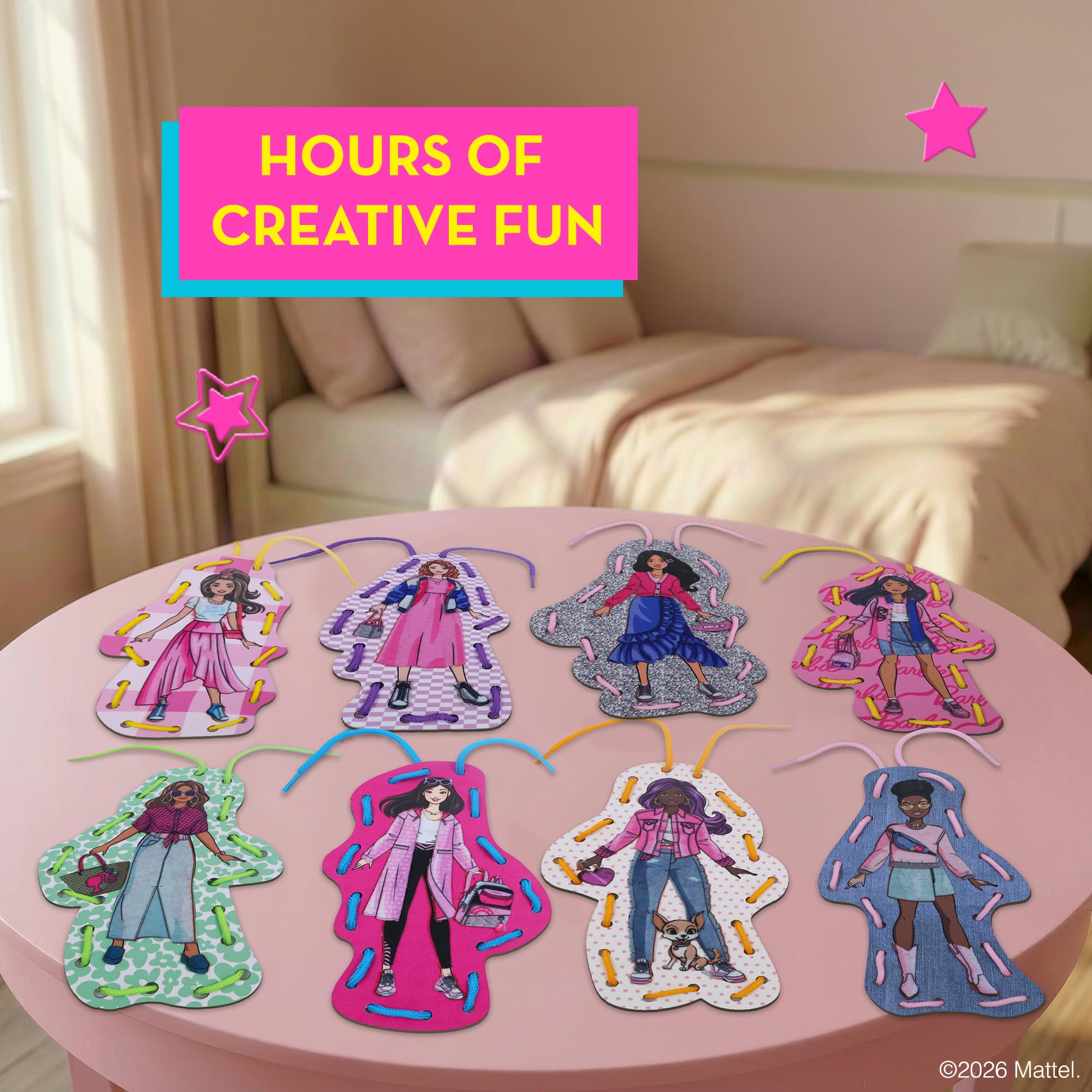 Barbie Illustrated Lacing Cards – Detail