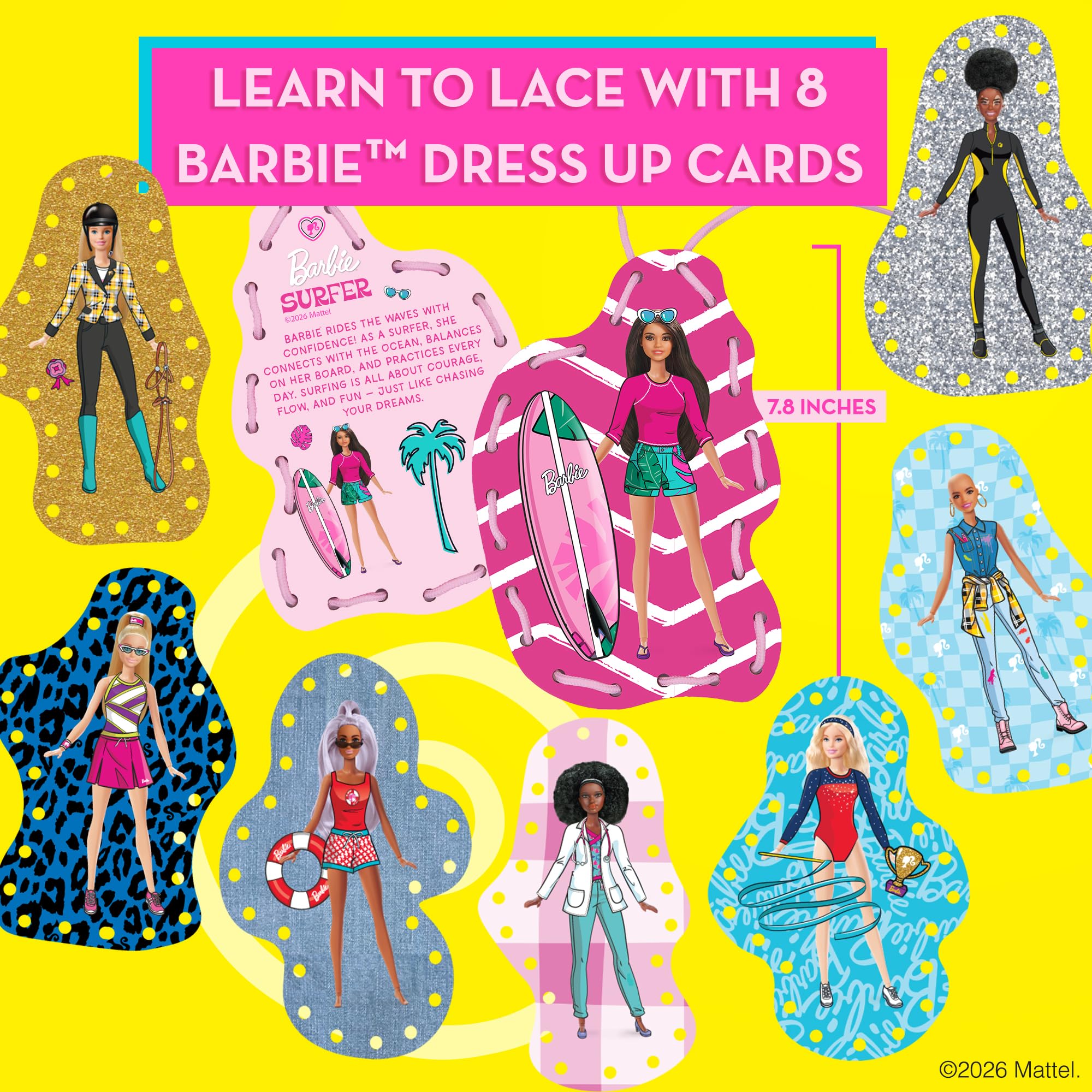 Barbie Lacing Cards – Detail