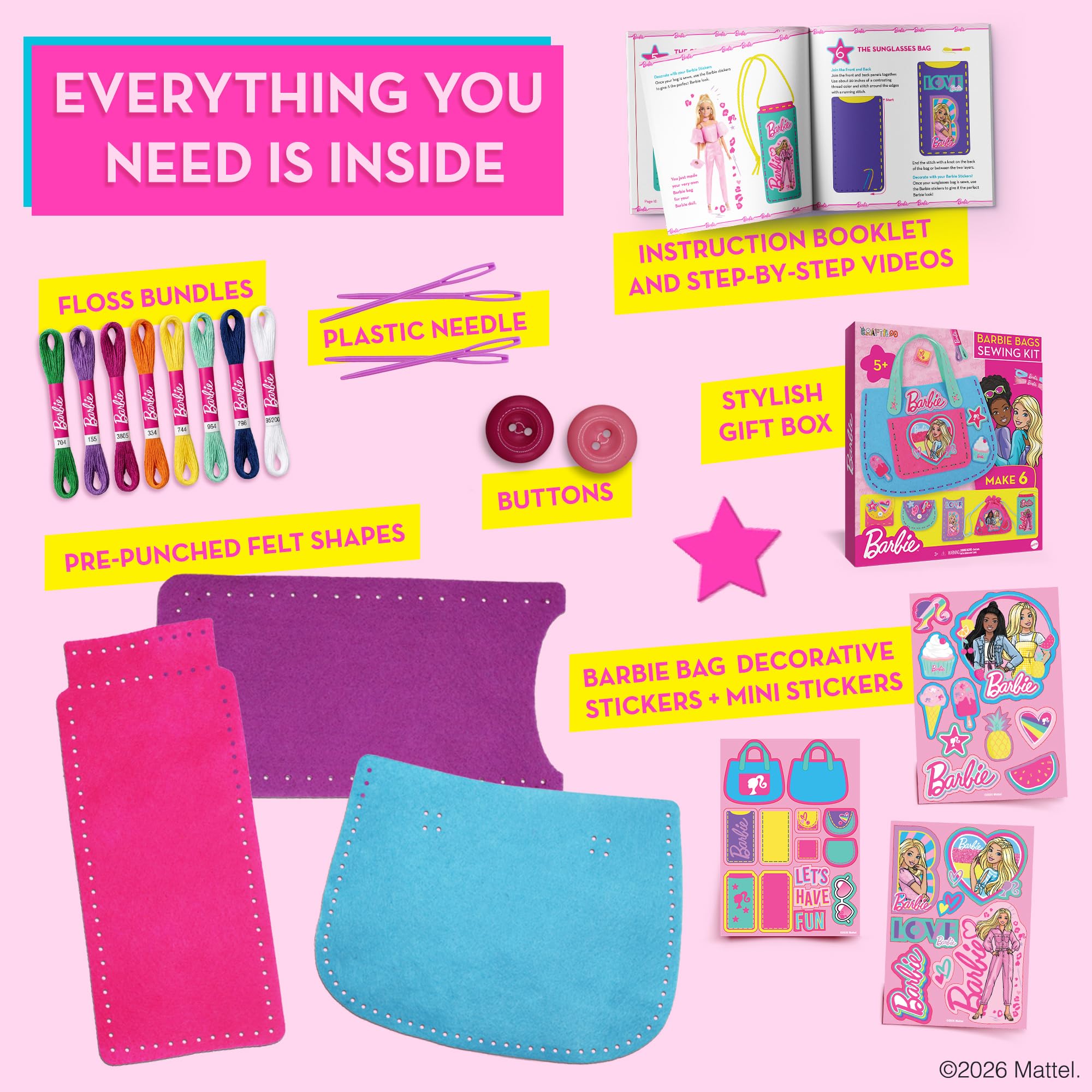 Barbie Minibag Sewing Kit – Everything Included