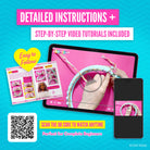 Barbie loom knitting wallet keychain project