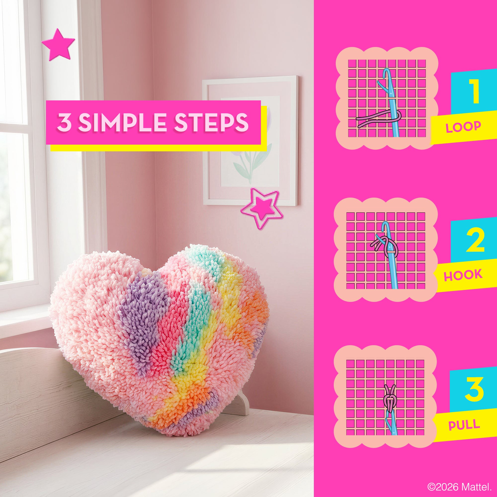 Barbie Latch Hook Kit Detail